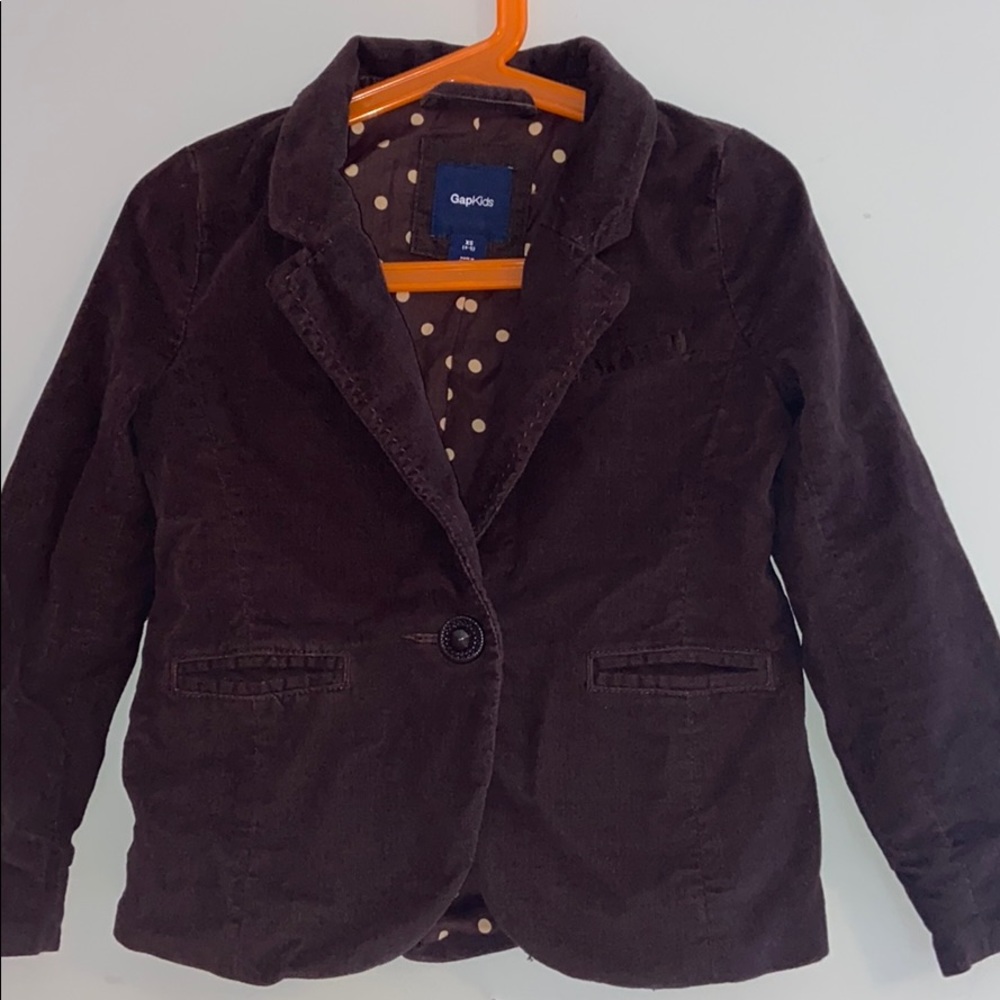 Girl gap blazer chocolate